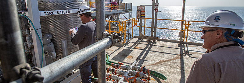 men working on platform
